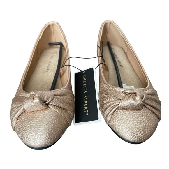 Charles Albert Rose Gold Shoes~Women's Size 7 New with tags - Picture 1 of 4